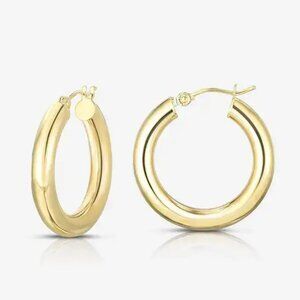Ringe Concierge 30mm 14k Gold Tube Hoops